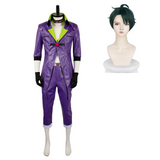 TV Suicide Squad Isekai 2024 Joker Purple Leather Outfit Cosplay Costume Outfits Halloween Carnival Suit