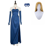 Dispatch Blonde Blazer  Blue Dress Cosplay Costume Outfit Halloween Carnival Suit