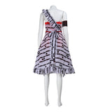 Alice In Wonderland Alice Black And White Striped Dress Outfit Cosplay Costume Outfits Halloween Carnival Suit