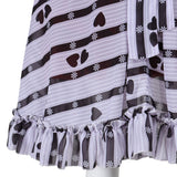 Alice In Wonderland Alice Black And White Striped Dress Outfit Cosplay Costume Outfits Halloween Carnival Suit