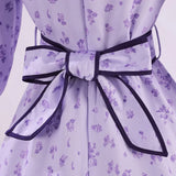 Fern Date Women Purple Dress Cosplay Costume Outfit Halloween Carnival Suit