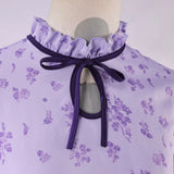 Fern Date Women Purple Dress Cosplay Costume Outfit Halloween Carnival Suit