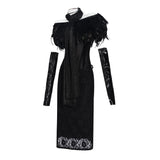 Padme Amidala Black Fishtail Dress Outfit Cosplay Costume Outfits Halloween Carnival Suit