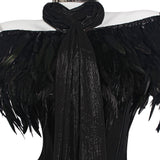 Padme Amidala Black Fishtail Dress Outfit Cosplay Costume Outfits Halloween Carnival Suit