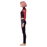 Invincible Telia Women Purple and Red Jumpsuit Cosplay Costume Outfit Halloween Carnival Suit