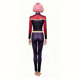 Invincible Telia Women Purple and Red Jumpsuit Cosplay Costume Outfit Halloween Carnival Suit