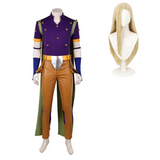 Gyro Zeppeli  Purple Outfit Cosplay Costume Outfit Halloween Carnival Suit