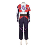 Roco Kingdom: World Enzo Red and Purple Outfit Cosplay Costume Outfit Halloween Carnival Suit
