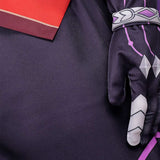 Roco Kingdom: World Enzo Red and Purple Outfit Cosplay Costume Outfit Halloween Carnival Suit