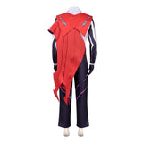 Roco Kingdom: World Enzo Red and Purple Outfit Cosplay Costume Outfit Halloween Carnival Suit