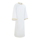Good Omens Aziraphale White Priest Robe Cosplay Costume Outfit Halloween Carnival Suit