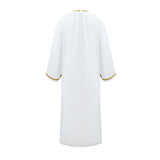 Good Omens Aziraphale White Priest Robe Cosplay Costume Outfit Halloween Carnival Suit