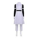 Yuka Okkotsu Women White Dress Cosplay Costume Outfit Halloween Carnival Suit