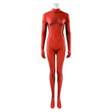 Dispatch Malevola Women Red Jumpsuit Cosplay Costume Outfit Halloween Carnival Suit