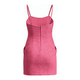 Legally Blonde Elle Women Pink Dress Cosplay Costume Outfit Halloween Carnival Suit