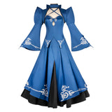 Fate/stay night Saber Altria Pendragon Women Blue Dress Cosplay Costume Outfit Halloween Carnival Suit