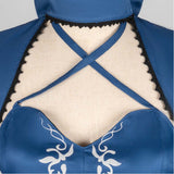 Fate/stay night Saber Altria Pendragon Women Blue Dress Cosplay Costume Outfit Halloween Carnival Suit