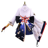 Honkai: Star Rail Evanescia Women White Outfit Cosplay Costume Outfit Halloween Carnival Suit