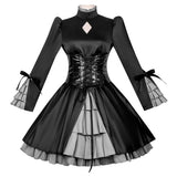 Fate/stay night Saber Alter Altria Pendragon Women Black Dress Cosplay Costume Outfit Halloween Carnival Suit