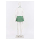 Alien Stage MIZi Women Green School Uniform Cosplay Costume Outfit Halloween Carnival Suit