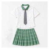 Alien Stage MIZi Women Green School Uniform Cosplay Costume Outfit Halloween Carnival Suit