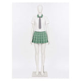 Alien Stage MIZi Women Green School Uniform Cosplay Costume Outfit Halloween Carnival Suit