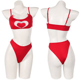 TV Hazbin Hotel Cherri Bomb Women Red Swimsuit Cosplay Costume Outfits Halloween Carnival Suit