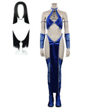 Mortal Kombat Kitana Halloween Carnival Suit Cosplay Costume Outfits