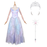 Wicked:For Good Glinda Dreamy Color Outfit Cosplay Costume Outfits Halloween Carnival Suit