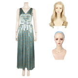 Final Destination: Bloodlines Iris Campbell Green Dress Cosplay Costume Outfits Halloween Carnival Suit