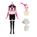 Hazbin Hotel Season 2 Angel Dust Pink Uniform Outfit Cosplay Costume Outfits Halloween Carnival Suit