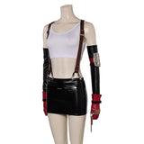 Game Final Fantasy VII Tifa Lockhart Women Top Skirt Full Set Cosplay Costume Outfits Halloween Carnival Suit