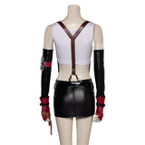 Game Final Fantasy VII Tifa Lockhart Women Top Skirt Full Set Cosplay Costume Outfits Halloween Carnival Suit