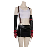 Game Final Fantasy VII Tifa Lockhart Women Top Skirt Full Set Cosplay Costume Outfits Halloween Carnival Suit