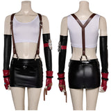 Game Final Fantasy VII Tifa Lockhart Women Top Skirt Full Set Cosplay Costume Outfits Halloween Carnival Suit