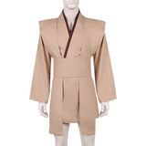 Jedi Knight Brown Outfit Cosplay Costume Outfit Halloween Carnival Suit