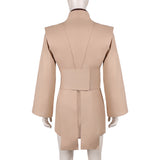 Jedi Knight Brown Outfit Cosplay Costume Outfit Halloween Carnival Suit