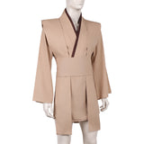 Jedi Knight Brown Outfit Cosplay Costume Outfit Halloween Carnival Suit