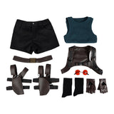 Tomb Raider Lara Croft Women Classic Blue Adventure Outfit Cosplay Costume Outfit Halloween Carnival Suit