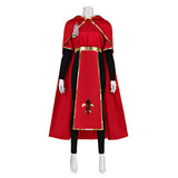 Medieval Renaissance Style Priest and Nun Red Robe Outfit Cosplay Costume Outfit Halloween Carnival Suit
