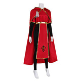 Medieval Renaissance Style Priest and Nun Red Robe Outfit Cosplay Costume Outfit Halloween Carnival Suit