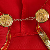 Medieval Renaissance Style Priest and Nun Red Robe Outfit Cosplay Costume Outfit Halloween Carnival Suit