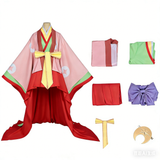 Cosmic Princess Kaguya Kaguya Women Pink Kimono Cosplay Costume Outfit Halloween Carnival Suit