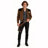 Han Solo Brown Coat Outfit Cosplay Costume Outfit Halloween Carnival Suit