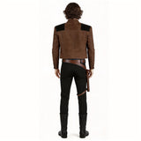 Han Solo Brown Coat Outfit Cosplay Costume Outfit Halloween Carnival Suit