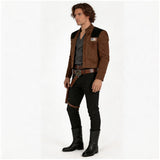 Han Solo Brown Coat Outfit Cosplay Costume Outfit Halloween Carnival Suit