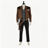 Han Solo Brown Coat Outfit Cosplay Costume Outfit Halloween Carnival Suit