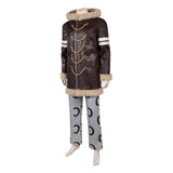 One Piece Usopp Winter Brown Outfit Cosplay Costume Outfit Halloween Carnival Suit