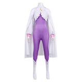 Emilia Women Purple Jumpsuit With Cloak Cosplay Costume Outfit Halloween Carnival Suit