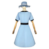 Steins Gate Mayuri Shiina Women Blue Outfit Cosplay Costume Outfit Halloween Carnival Suit